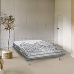 Talamo Italia Materasso matrimoniale Dmorron, Materasso sfoderabile in Memory Foam e Waterfoam