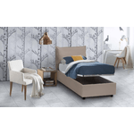 Talamo Italia Letto singolo Dcodutt, Letto contenitore con rivestimento in ecopelle