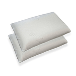 Dmora Guanciale Ddimarc, Cuscino ergonomico "saponetta" in Memory Foam forato, 100% Made in Italy