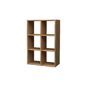 Dmora Libreria Dmanzar, Mobile con ripiani, Biblioteca da ufficio, 100% Made in Italy, Rovere