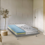 Talamo Italia Materasso matrimoniale Dmorron, Materasso sfoderabile in Memory Foam e Waterfoam