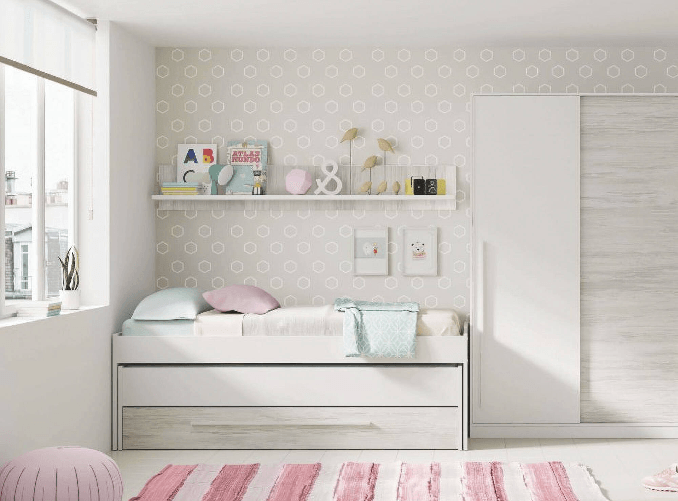 Dmora Letto singolo Dmialic, Struttura letto per cameretta