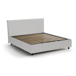 Talamo Italia Letto matrimoniale Dalter, Letto contenitore con rivestimento in ecopelle