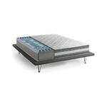 Talamo Italia Materasso singolo Dlea, Materasso sfoderabile in Memory Foam e Gel Waterfoam