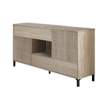 Dmora Credenza Dndo, Madia moderna a 2 ante, Buffet da soggiorno, Mobile porta TV