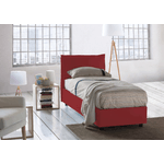 Talamo Italia Letto singolo Dcrnigo, Letto contenitore con rivestimento in tessuto