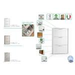 Dmora Scarpiera Dferrari, Mobile multiuso da ingresso con 3 ante a ribalta