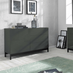 Dmora Credenza Dmazzi, Madia da cucina a 1 anta e 3 cassetti, Buffet da soggiorno