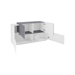 Dmora Credenza Dlenz, Madia da cucina a 4 ante, Buffet da soggiorno, 100% Made in Italy