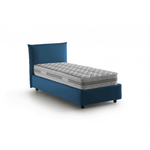 Talamo Italia Letto singolo Dborbe, Letto contenitore con rivestimento in tessuto