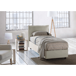 Talamo Italia Letto singolo Dcrnigo, Letto contenitore con rivestimento in tessuto