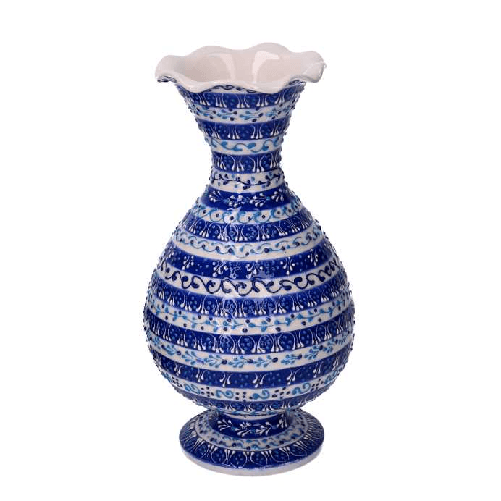 Vacchetti-Vaso-ceramica-blu-cm-�12h25
