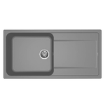 Elleci Lavello Incasso 1 vasca 100x50 Life 480 Granitek Grigio Titanium LM248073