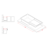 Elleci-Lavello-Incasso-1-vasca-100x50-Life-480-Granitek-Bianco-Antico-LG248062
