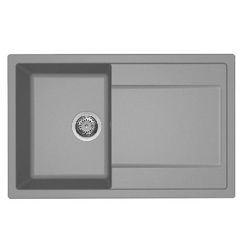Elleci-Lavello-Incasso-1-vasca-79x50-Life-300-Granitek-Grigio-Cemento-LG230048