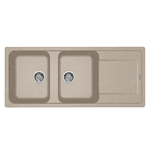 Elleci Lavello Incasso 2 vasche 116x50 Life 500 Granitek Avena LG250051