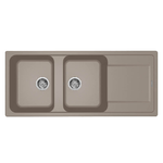 Elleci Lavello Incasso 2 vasche 116x50 Life 500 Granitek Grigio Tortora LG250043