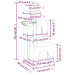 vidaXL Albero per Gatti con Tiragraffi in Sisal Crema 122 cm