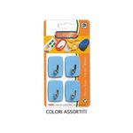 Eliplast Confezione 4 Ganci Adesivi Colori Assortiti