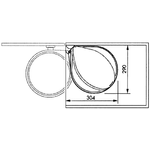 Hailo Pattumiera da Dispensa Compact-Box Taglia M 15 L Bianca 3555-001