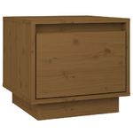 vidaXL Comodino Miele 35x34x32 cm in Legno Massello di Pino