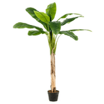 Emerald Albero di Banane Artificiale in Vaso 120 cm