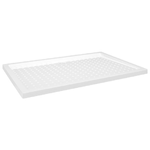 vidaXL Piatto Doccia con Superficie Puntinata Bianco 80x120x4cm ABS