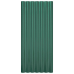 Pannelli Tetto 36pz Acciaio Verniciato a Polvere Verde 80x36 cm