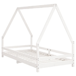 vidaXL Giroletto per Bambini Bianco 90x190cm in Legno Massello di Pino