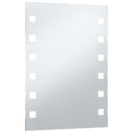 vidaXL Specchio da Parete a LED per Bagno 60x80 cm