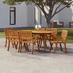 vidaXL Tavolo da Giardino 200x90x75 cm Legno Massello di Acacia