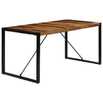 vidaXL Tavolo da Pranzo 160x80x75 cm in Legno Massello di Sheesham