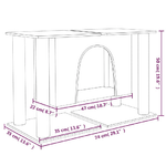 vidaXL Albero per Gatti con Tiragraffi in Sisal Grigio Scuro 50 cm