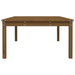 vidaXL Tavolo da Giardino Miele 121x82,5x45 cm Legno Massello di Pino