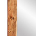 vidaXL Specchio 70x50 cm in Legno Massello di Acacia e Vetro