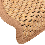 Tappeti Autoadesivi Scale Aspetto Sisal 15pz 65x21x4 Arancione