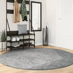 vidaXL Tappeto Shaggy a Pelo Lungo Moderno Grigio Ø 200 cm