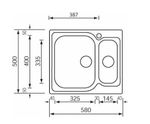 CM-Matico-58-x-50-2V-Lavello-ad-incasso-Quadrato-Stainless-steel