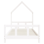 vidaXL Giroletto per Bambini Bianco 90x190cm in Legno Massello di Pino