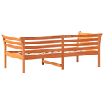 vidaXL Dormeuse Marrone Cera 90x190 cm in Legno Massello di Pino