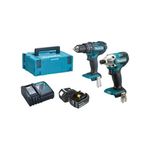 Makita Set Elettroutensili Trapano e Avvitatore a impulsi DLX2337J 18V 3Ah