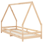 vidaXL Giroletto per Bambini 90x200 cm in Legno Massello di Pino