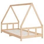 vidaXL Giroletto per Bambini 90x190 cm in Legno Massello di Pino