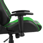 vidaXL Sedia da Gaming Girevole Verde in PVC