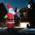 Babbo Natale Gonfiabile con LED IP44 600 cm XXL