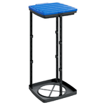 vidaXL Porta Sacchi Spazzatura 2 pz Nero e Blu 60 L in PP