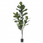 Emerald Pianta di Ficus Lyrata Artificiale 160 cm