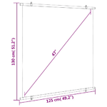 vidaXL Schermo di Proiezione 47" 1:1