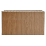 vidaXL Capanno Giardino a Parete Marrone 118x288x178cm Acciaio Zincato