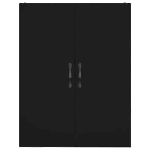 vidaXL Credenza Nera 69,5x34x180 cm in Legno ingegnerizzato